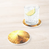 Das Licht am Ende des Tunnels Sandstein Untersetzer (Seite)