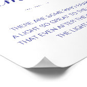 Das Licht bleibt die Blaue Gedenkfeier der Marine Poster (Ecke)