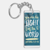 Das Licht der Christlichen Geschenkbibel der Welt Schlüsselanhänger (Vorderseite links)
