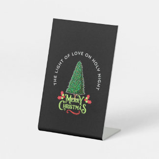 DAS LICHT DER LIEBE IN DER HEILIGEN NACHT, SOCKELSCHILD