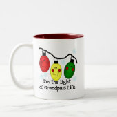 Das Licht der Opa's Life Holiday Tshirts und Gesch Zweifarbige Tasse (Links)