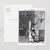 Das Licht der Sabbat Kerzen Postkarte (Vorne/Hinten)