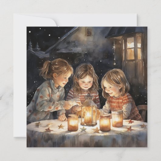 Das Licht der Weihnachtsfreudigkeit verbreiten Feiertagskarte (Vorderseite)