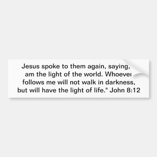 Das Licht der Welt Autoaufkleber (Vorne)