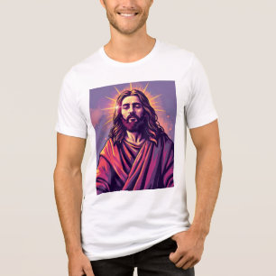Das Licht der Welt: Jesus in Robe Grafisches T-Shi Tri-Blend Shirt