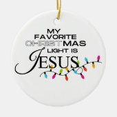 Das Licht der Welt Keramik Ornament (Vorne)