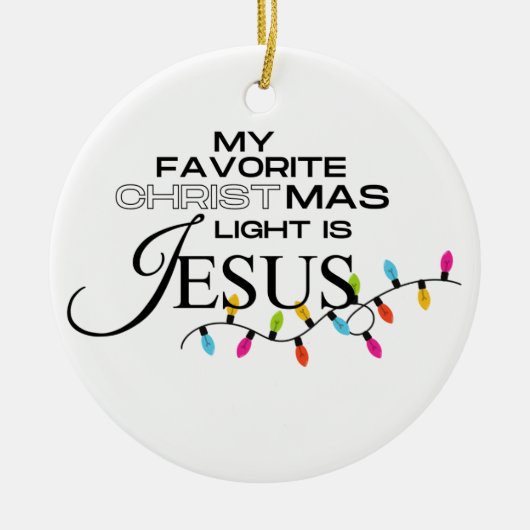 Das Licht der Welt Keramik Ornament (Vorne)