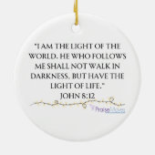 Das Licht der Welt Keramik Ornament (Hinten)