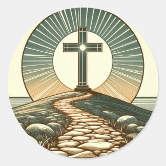 Das Licht der Welt Runder Aufkleber