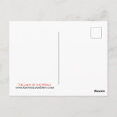 Das Licht der Weltpostkarte Postkarte (Rückseite)