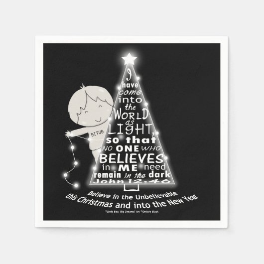 Das Licht des Baumes Serviette (Vorderseite)