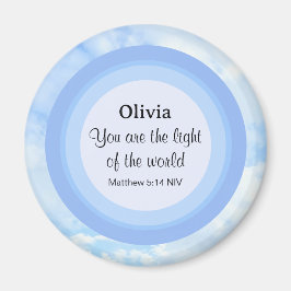 Das Licht des Namens des World Baby Blue Bible Ver Magnet