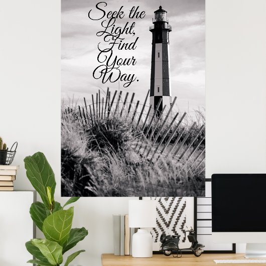 Das Licht durchsuchen Poster (Heimbüro)