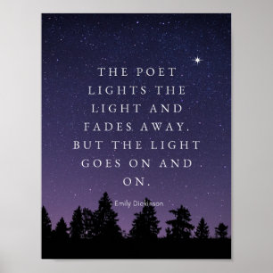 Das Licht geht weiter - Emily Dickinson Poster