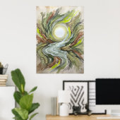 Das Licht hinter den Augen Poster (Heimbüro)