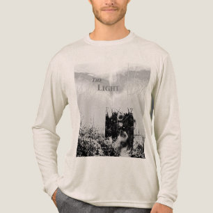 "Das Licht" in Schwarz-Grau-Inspirationsbotschaft Tri-Blend Shirt