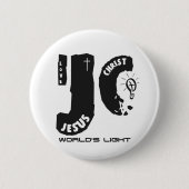 Das Licht Jesus-Welt Button (Vorderseite)