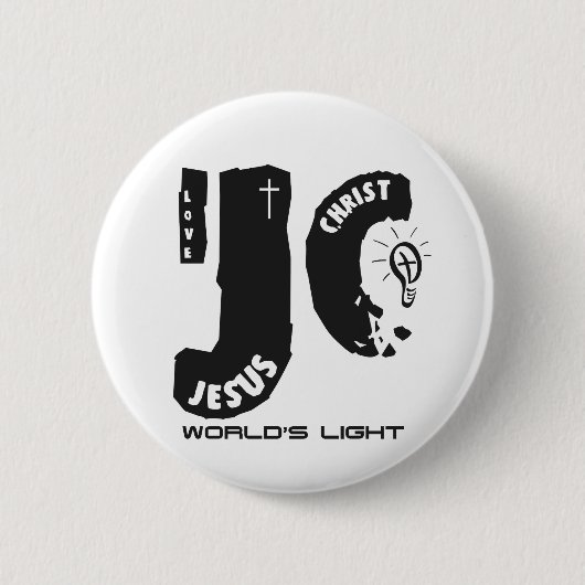 Das Licht Jesus-Welt Button (Vorderseite)
