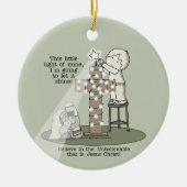 Das Licht meines Keramik Ornament (Vorne)