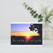Das Licht meines Lebens Postkarte (Stehend Vorderseite)
