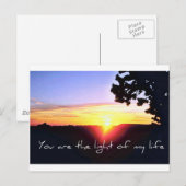 Das Licht meines Lebens Postkarte (Vorne/Hinten)