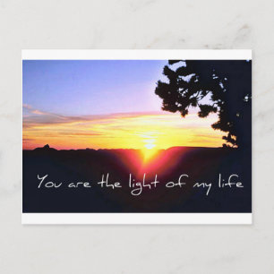 Das Licht meines Lebens Postkarte