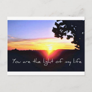 Das Licht meines Lebens Postkarte