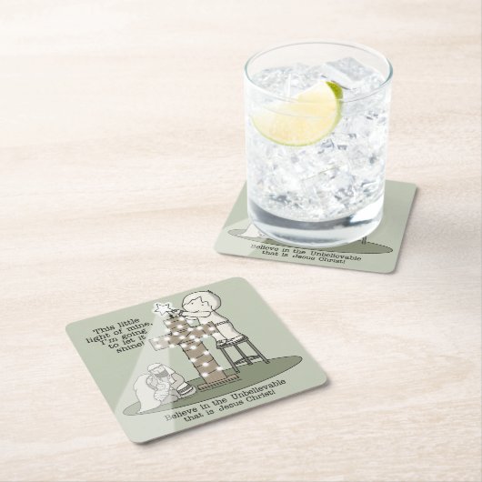 Das Licht meines Rechteckiger Pappuntersetzer (Vor Ort)