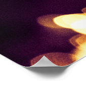 "Das Licht strahlt in der Dunkelheit" Poster (Ecke)