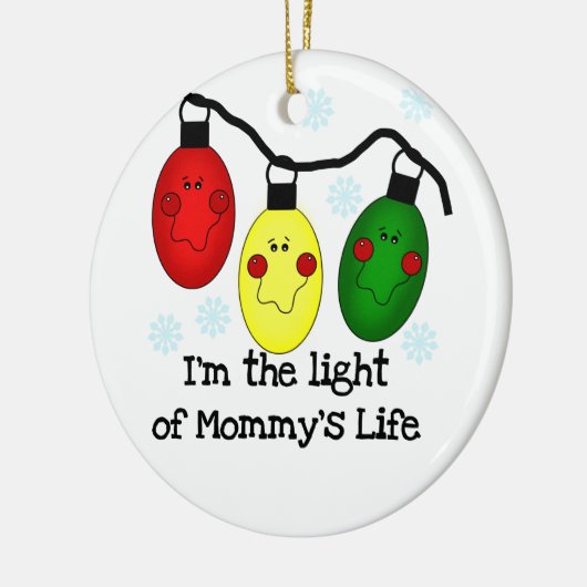 Das Licht von Mommy's Leben maßgeschneiderte Ornam Keramik Ornament (Links)