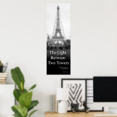 Das Licht zwischen zwei Türmen Poster (Heimbüro)