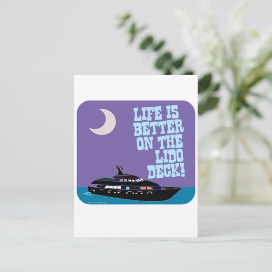 Das Lido-Deck Postkarte (Stehend Vorderseite)