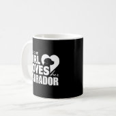 Das Liebe ihren Labrador Hund Kaffeetasse (Vorderseite Links)