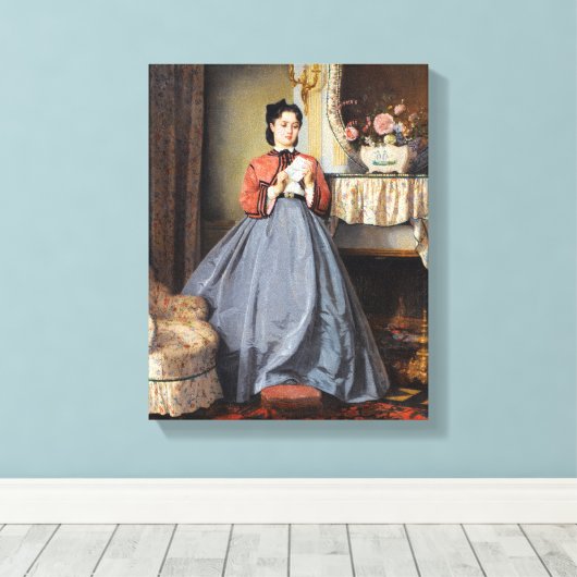 Das Liebe-Schreiben von August Toulmouche Leinwanddruck (Insitu (Holzboden))