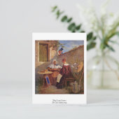 Das Liebe-Schreiben von Carl Spitzweg Postkarte (Stehend Vorderseite)