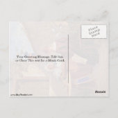 Das Liebe-Schreiben von Carl Spitzweg Postkarte (Rückseite)