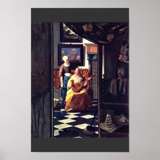 Das Liebe-Schreiben von Johannes Vermeer Poster (Vorne)