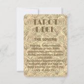 Das liebenswerte Tarot | Gold Bronze-Fotokarte Mitteilungskarte (Rückseite)