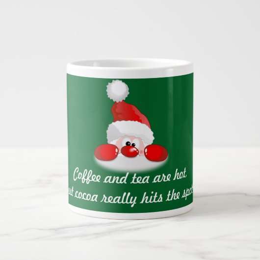 Das Lieblingsgetränk des Weihnachtsmanns Jumbo-Tasse (Vorderseite)