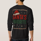 Das Lieblingshemd des Weihnachtsmanns Sweatshirt (Rückseite)