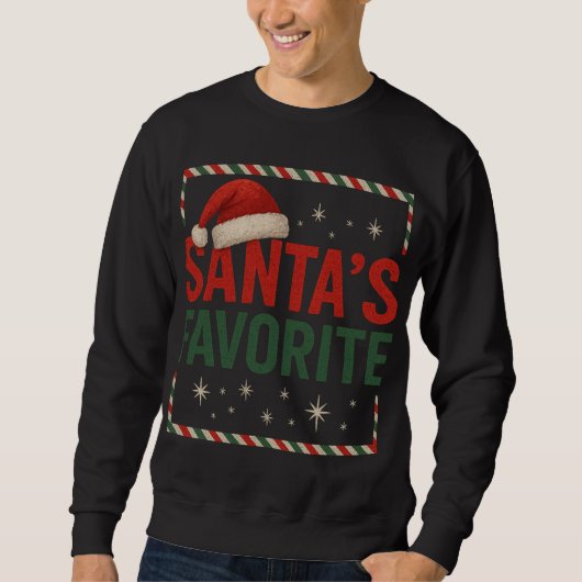 Das Lieblingshemd des Weihnachtsmanns Sweatshirt (Vorderseite)