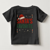 Das Lieblingskind des Weihnachtsmanns Baby T-shirt (Rückseite)