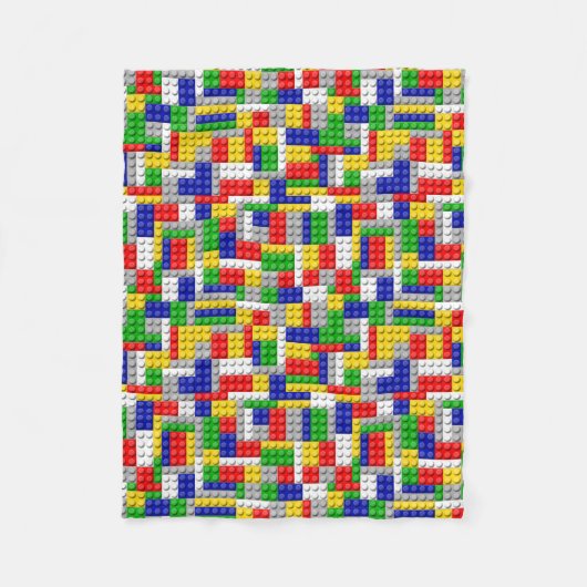 Das Lieblingsspielzeug des Gebäude-Block-Jungen Fleecedecke (Vorderseite)