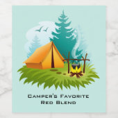 Das Lieblingsweinetikett des Campers Weinetikett (Einzelnes Label)