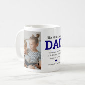 Das liebste Foto für Vater Kaffeetasse (Vorderseite Links)