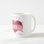 Das liebste Großma der Welt Kaffeetasse (VorderseiteRechts)
