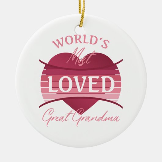 Das liebste Großma der Welt Keramik Ornament (Vorne)
