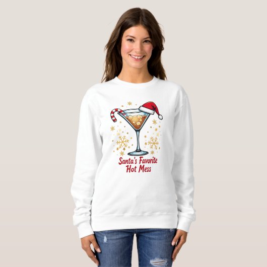 Das liebste Hot Mess Sweatshirt des Weihnachtsmann (Vorne ganz)