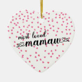 Das liebste Mamaw Keramik Ornament (Vorne)