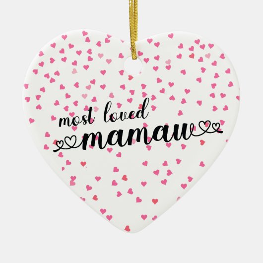 Das liebste Mamaw Keramik Ornament (Vorne)